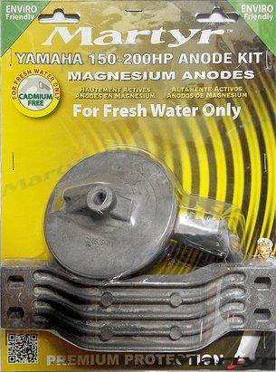 Magnesium anode kit for Yamaha 150-200HP Outboards
