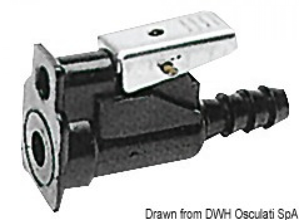SUZUKI , OMC fuel hose female connector Ø 8 mm , On pin Ø6мм, For Ø8мм hose .65750-87J11