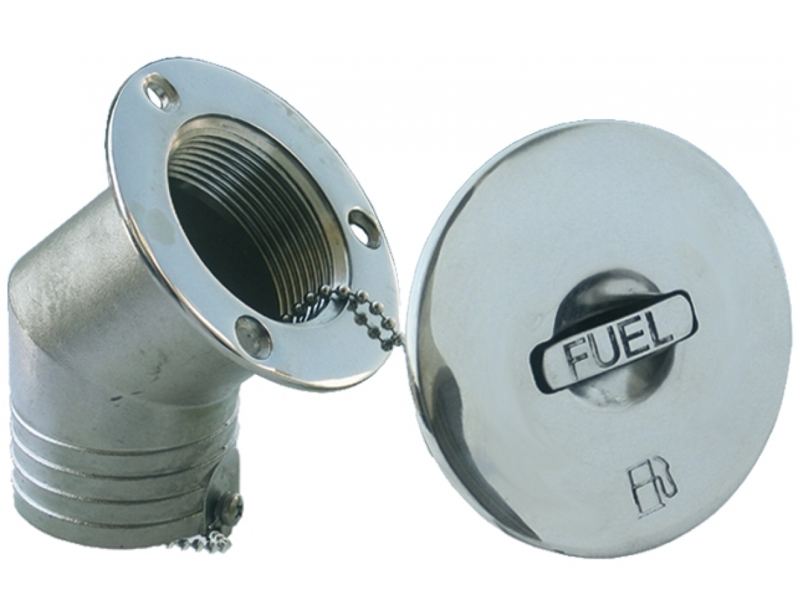 Refueling nozzle Ø38mm 45° AISI316