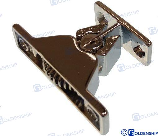 door holder 58 x 14 mm chromed brass
