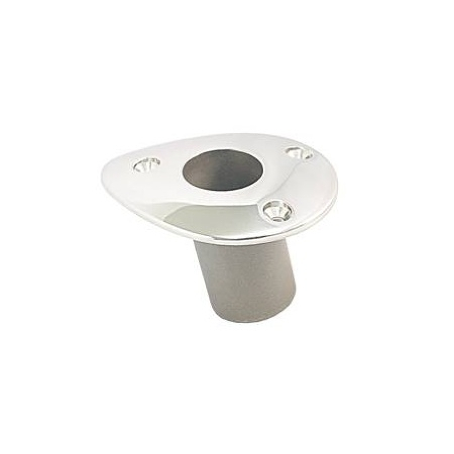 Flagpole base for pole Ø25mm 64.3x80mm AISI316