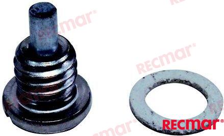 Oil drain plug, 19-8M0001234; 22-67892A1; 22-8M0058389; 878808; 3852152; 3854539; 0318544