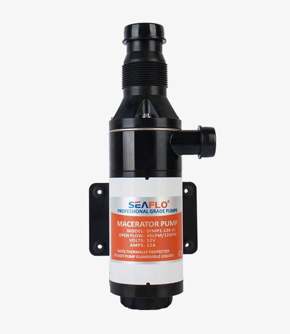 Macerator pump SEAFLO 45l/min 12V/12A in 38mm out 25mm SFMP1-120-01