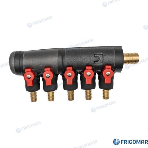 Frigomar Five Way Manifold Suction & Delivery