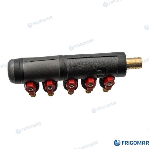 Frigomar Five Way Manifold Suction & Delivery