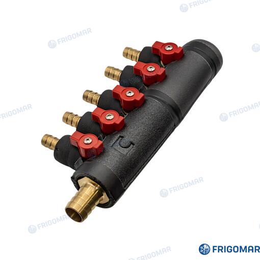 Frigomar Five Way Manifold Suction & Delivery