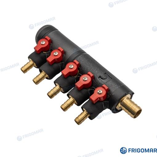 Frigomar Five Way Manifold Suction & Delivery