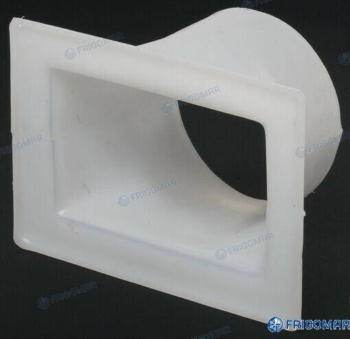 abs plenum adapter - ø120mm oval