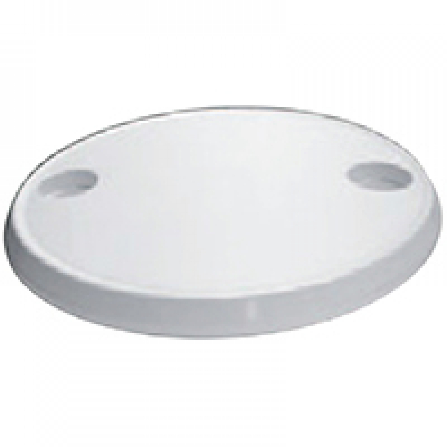 Table top D61cm - white with two glass holders