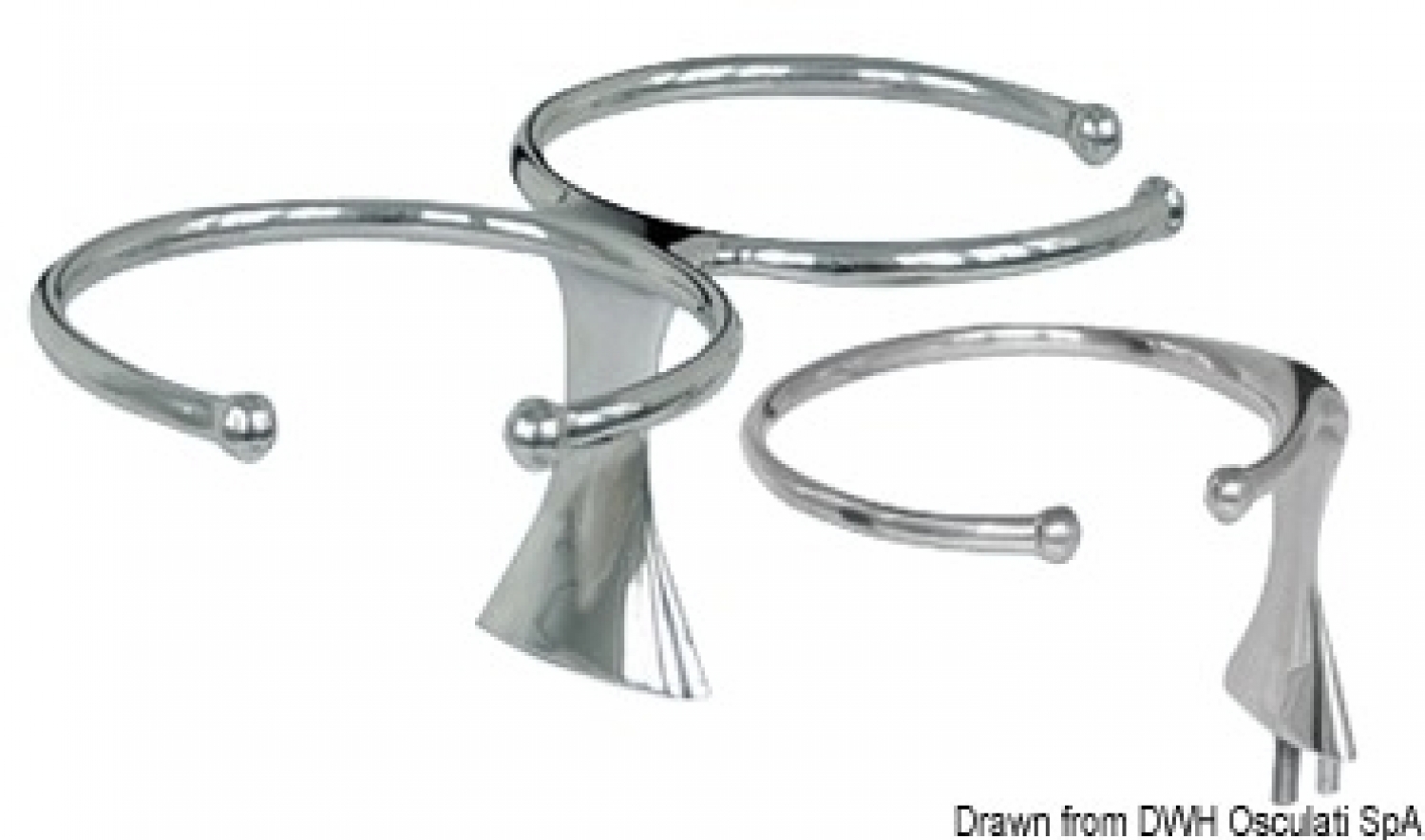 1 cup drink holder AISI 316 stud fixation
