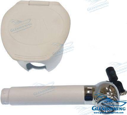 white shower head