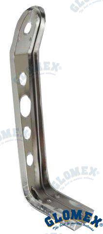 stainless mast support in "l" 90degree