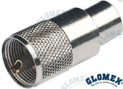 chrome male pl259 connector for rg213