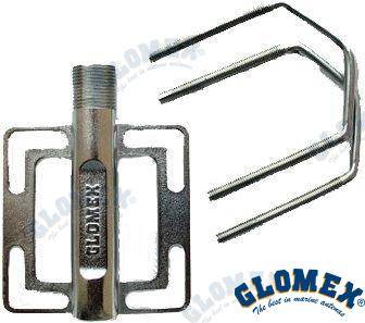 stainless steel antenna support from d.22 to d.80mm aprox.