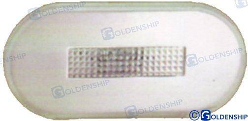 LED round exterior light ss white