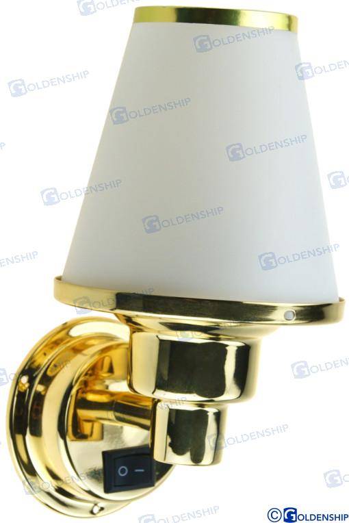 bulkhead light brass