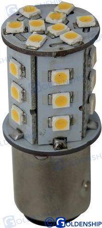 light bulb bay15d 5,2w 10/30v warm white