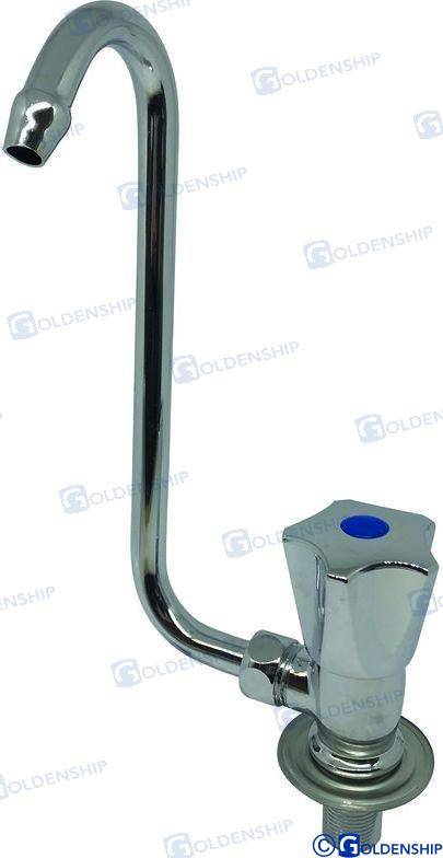 swivelling faucet chromed brass