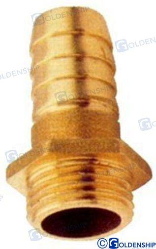 brass hose adap. male 1/4" - 8mm (2pcs)