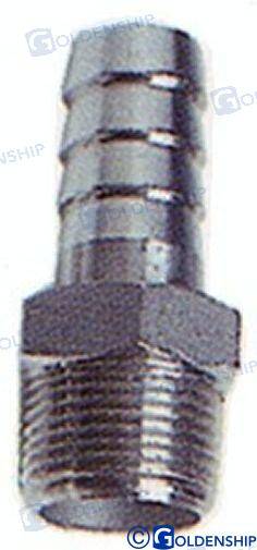 stainless male pipe 1-1/2 hose 45mm