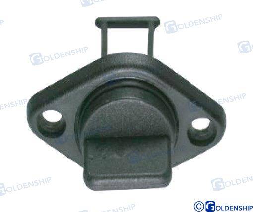 drain plug with socket white 25 mm