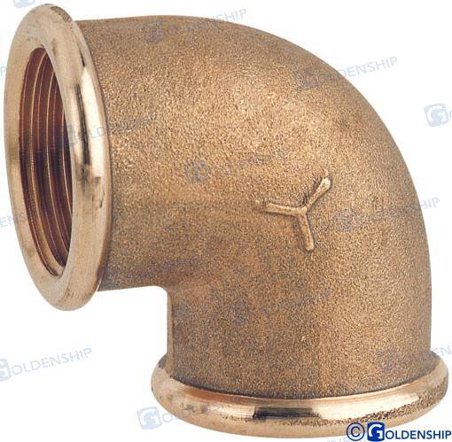 elbow 90d f.f. 3/8'' brass cr