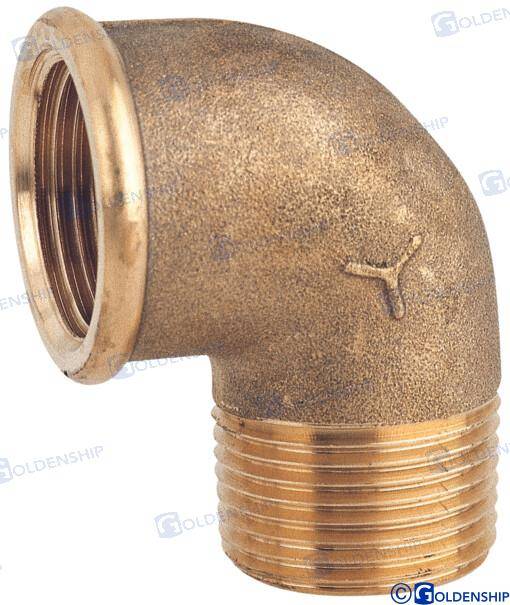 elbow 90d m.f. 3/8'' brass cr