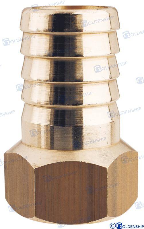 hose tail 1/2'' x 13mm brass cr