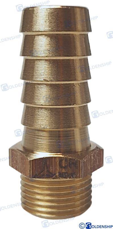 hose tail 3/8'' x 16mm brass cr