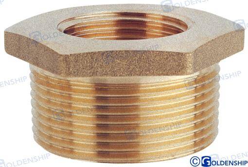 reducing bush 2'' x 1''1/4 m.f. brass c