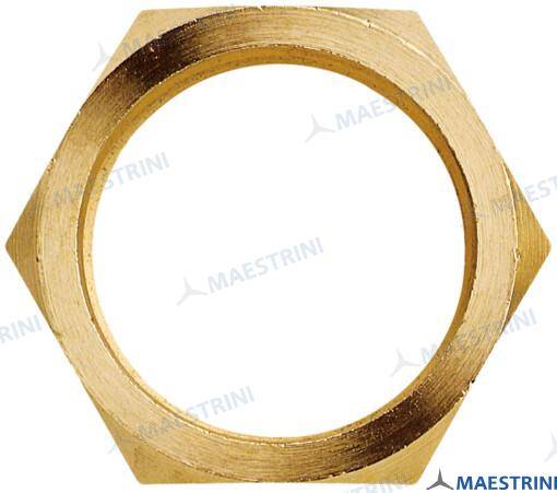 nut 1/2 in cr brass