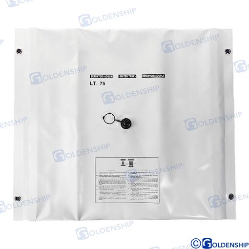 Sattler Rectangal Flexable Water Tank 75L 74x86cm