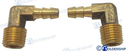 racor 90d npt d.6mm x 1/4" (pack 2)