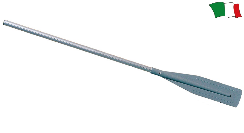 Anodized aluminium oar 180cm, Ø35mm with removable blade