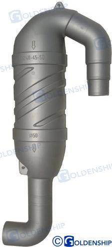syphon 90d efficient tube hose connector 40-50mm