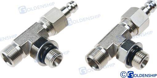t fitting with bleeder (2pcs)
