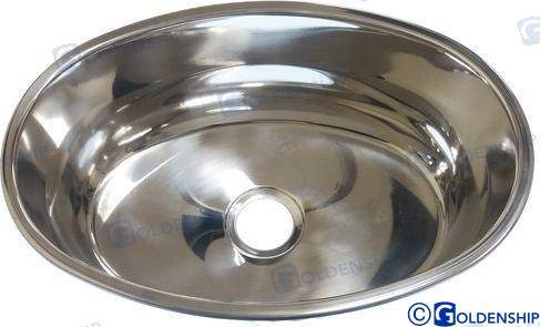 oval washbasin with sink drain - ext. 265x3