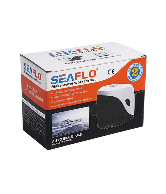 Водяной насос SEAFLO 1100GPH 75L/min 12V 4A 29mm SFBP1-G600-11