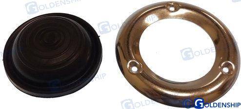 rubber cap with s.s. flange black