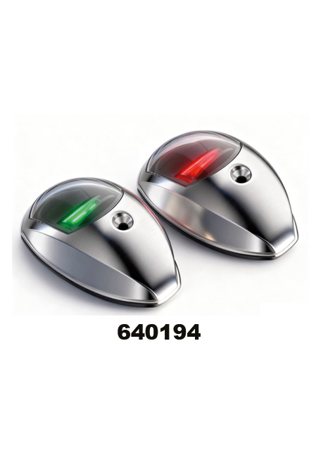 Navigation light SEAFLO LED Red/Green S.S. 93x56x33mm 2W 10-30V IP67