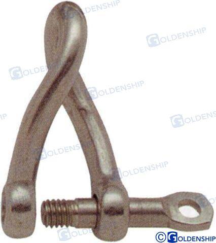 long twist shackle aisi-316 5mm (15pcs)