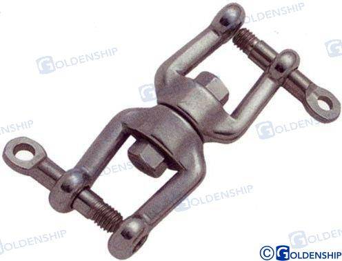 swivel, jaw & jaw aisi-316 6mm (pack 10)