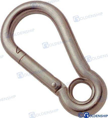 snap hook with eye aisi-316 11x120mm