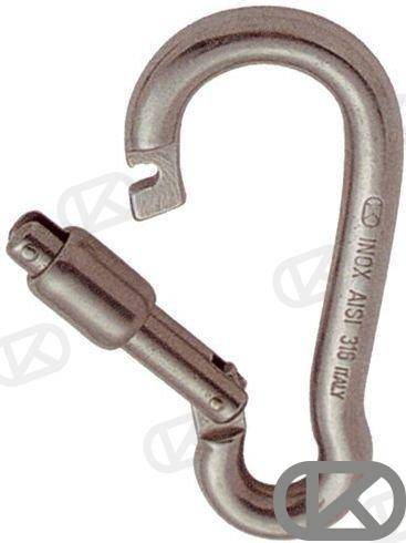 carabine-hook ss. 10 mm. -special opening