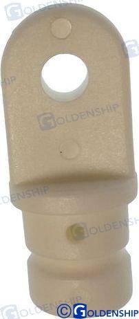stanchion eye 3/4" nylon white (2pcs)