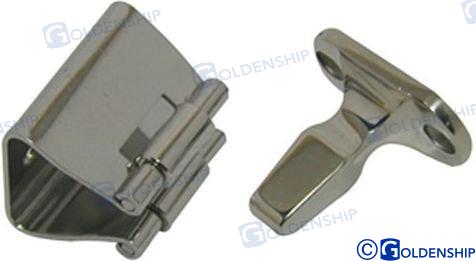 Door holder 41x33mm stainless steel