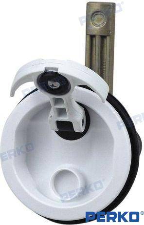 flush lock white