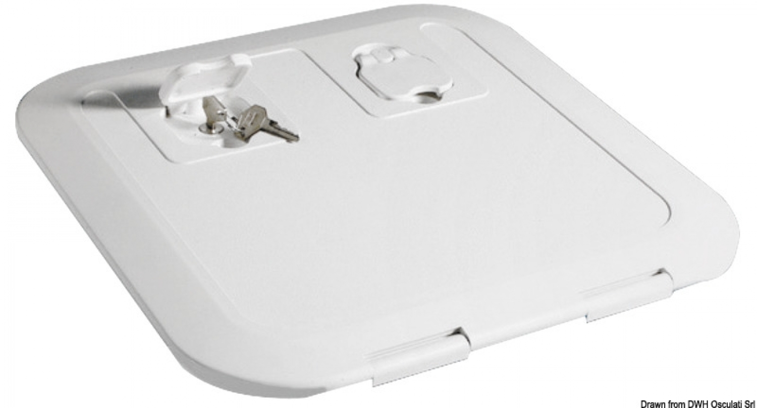 Black flush inspection hatch 520 x 465 mm