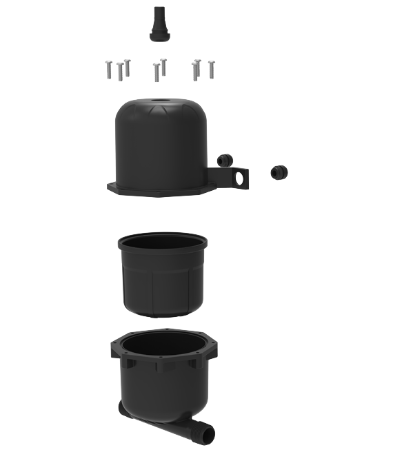 Seaflo Expansion tank 0.75L 10psi, Outlet 19mm - SFAT-075-125-01