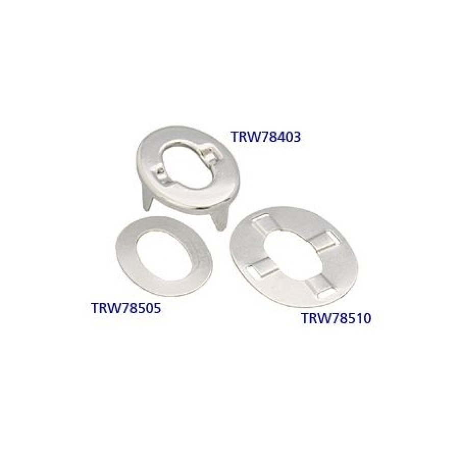 Rivet plate - nickel plated brass - COMMON SENSE® DOT® system